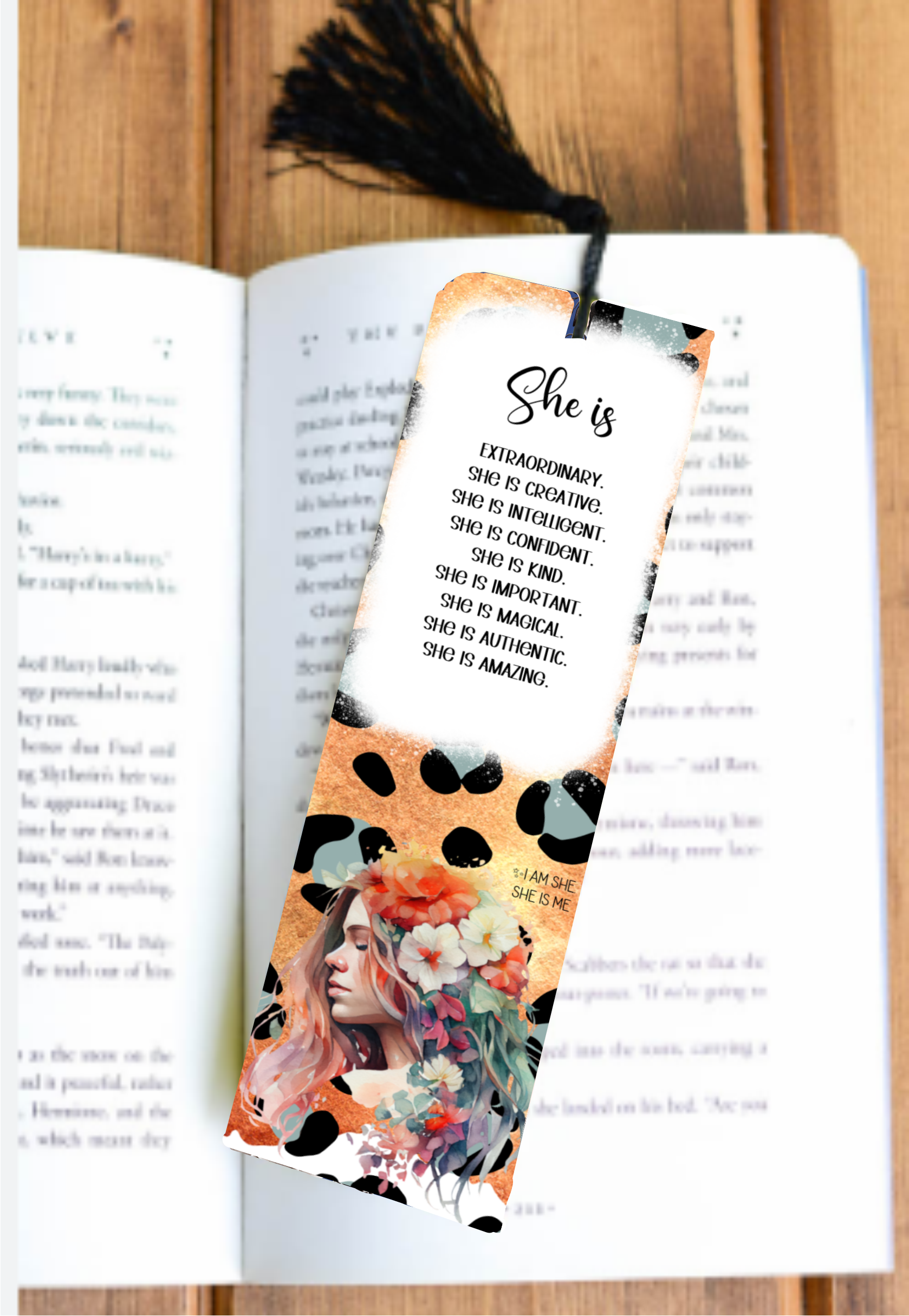 She Is - Bookmark - Sublimation Transfer
