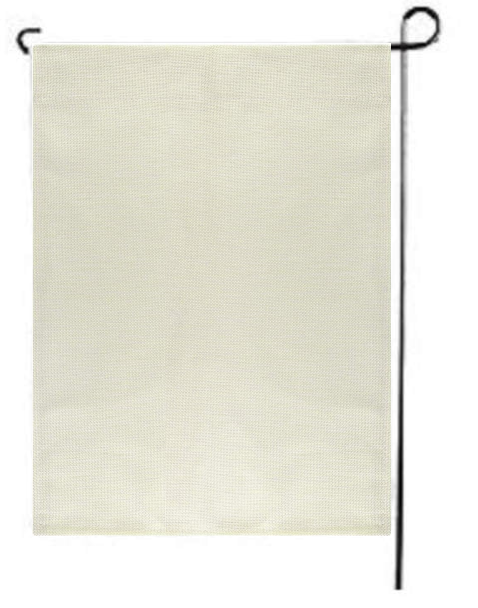 Faux Burlap Sublimation Garden Flag Blanks - Printable