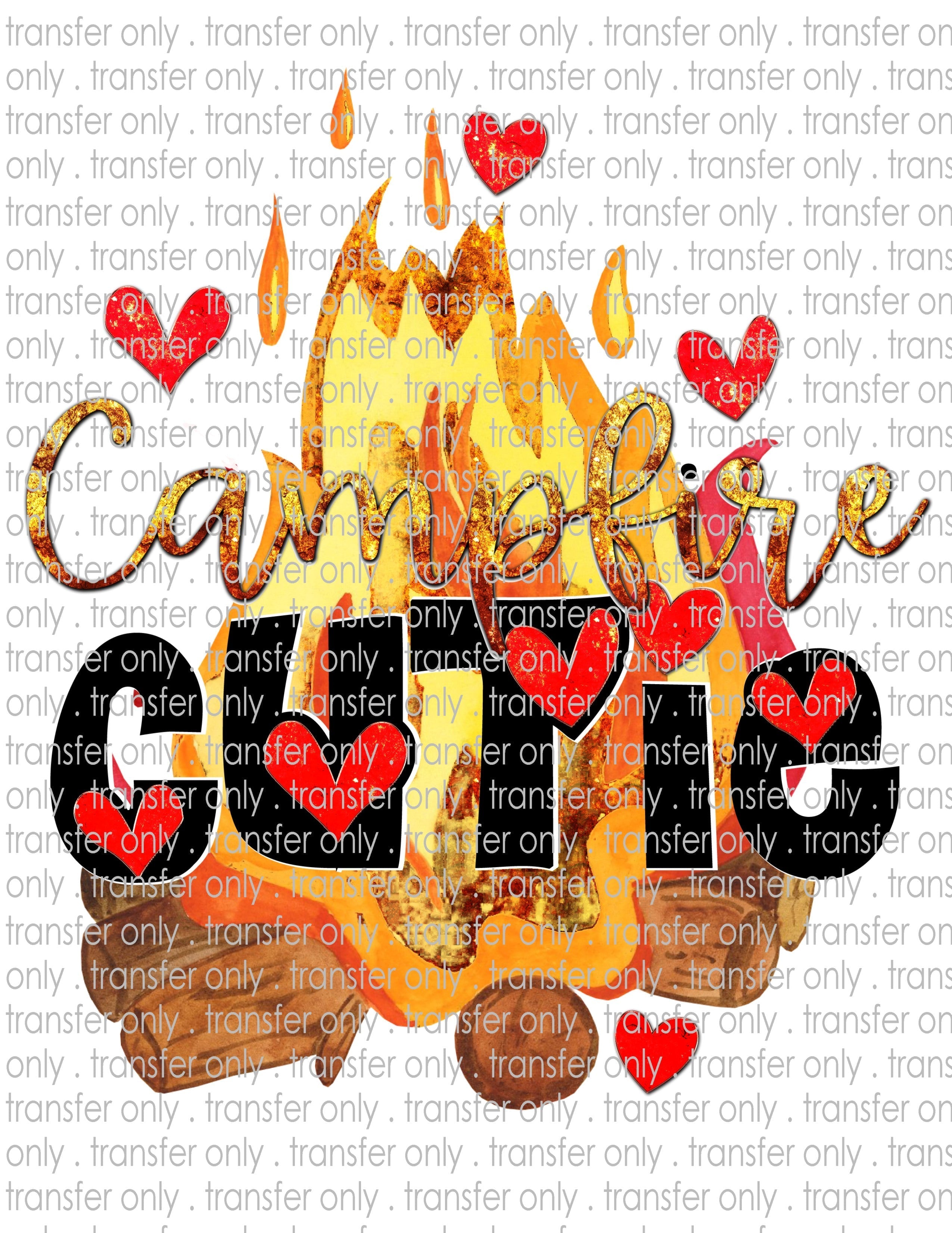 Campfire Cutie - Waterslide, Sublimation Transfers