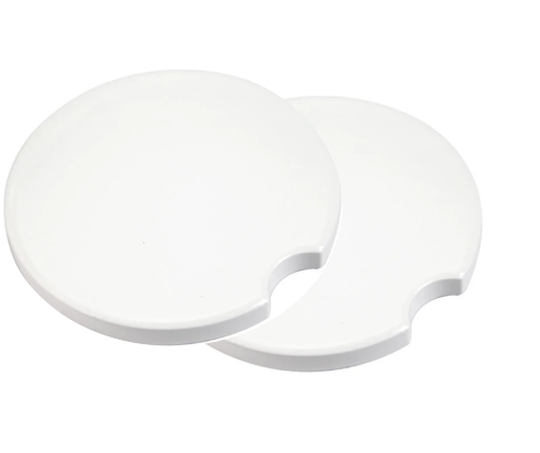 2 pack -Sublimation Ceramic/Sandstone Car Coasters
