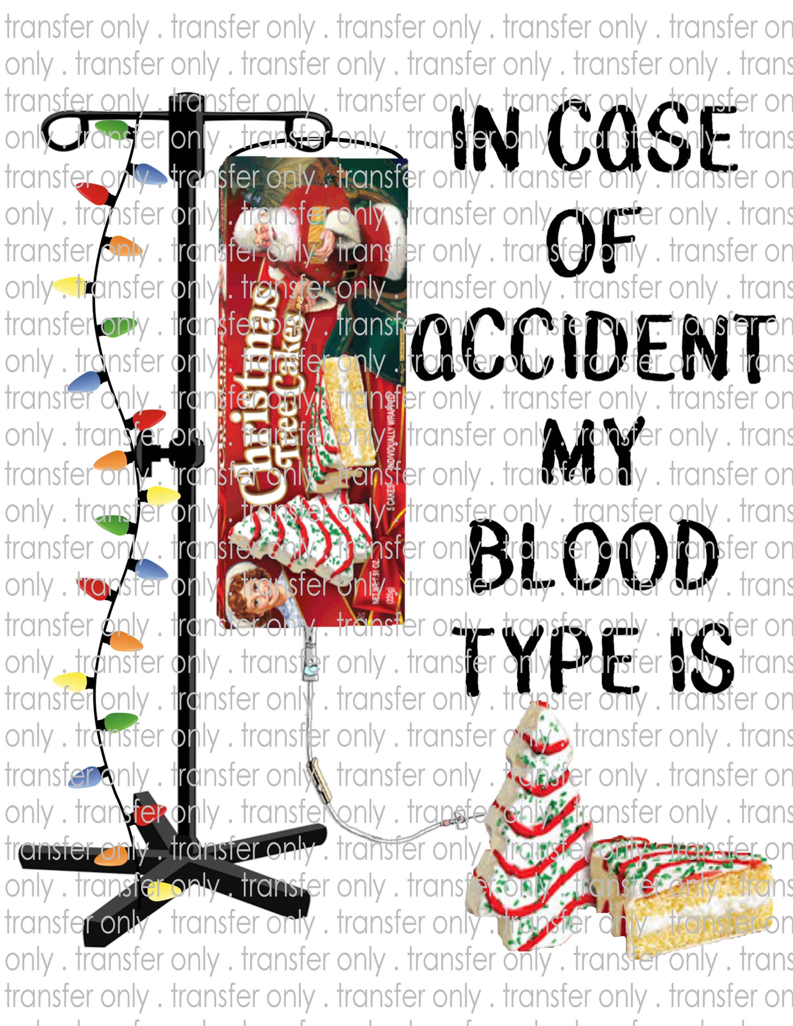 Blood Type Snack Cakes - Waterslide, Sublimation