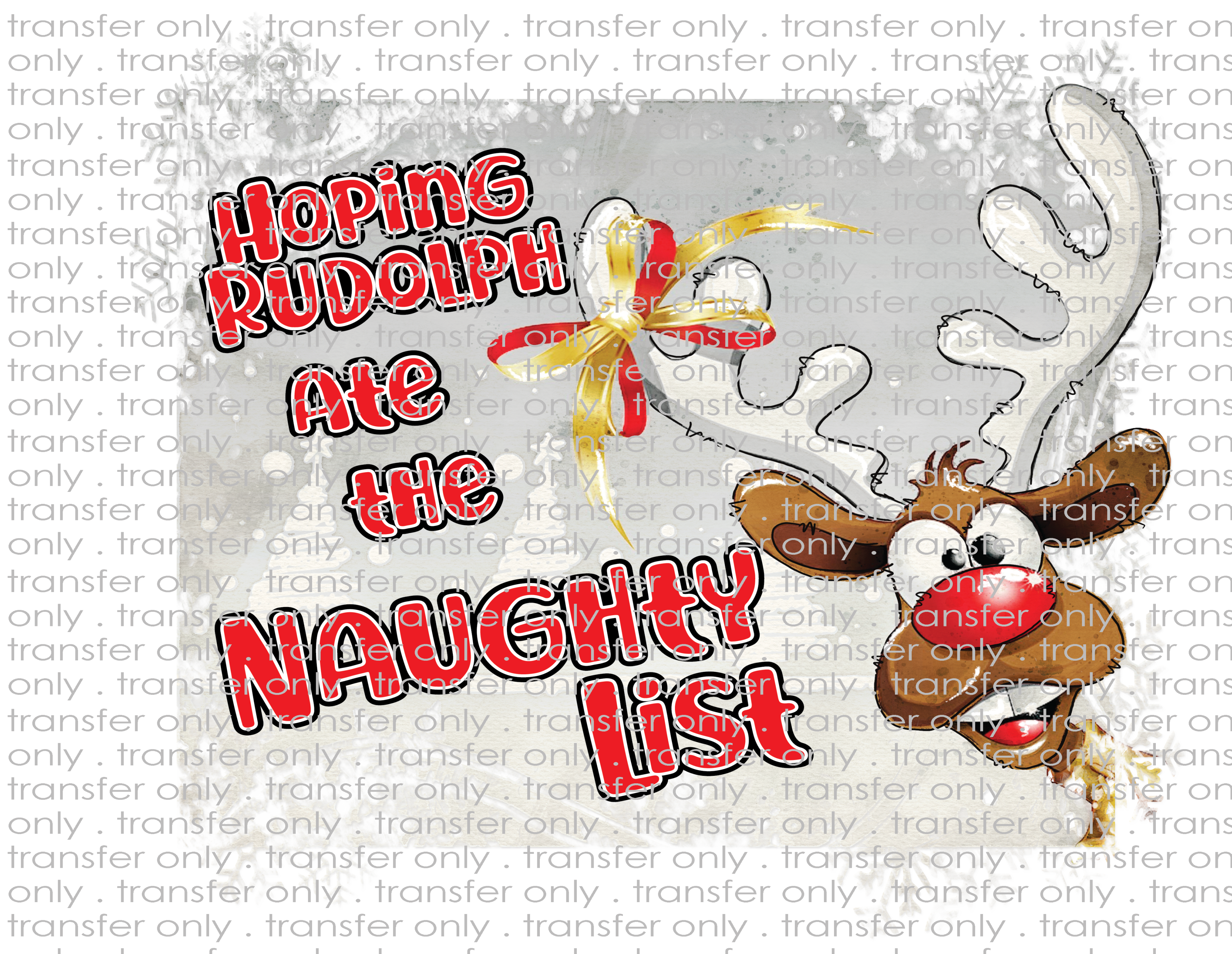 Christmas - Waterslide, Sublimation Transfers