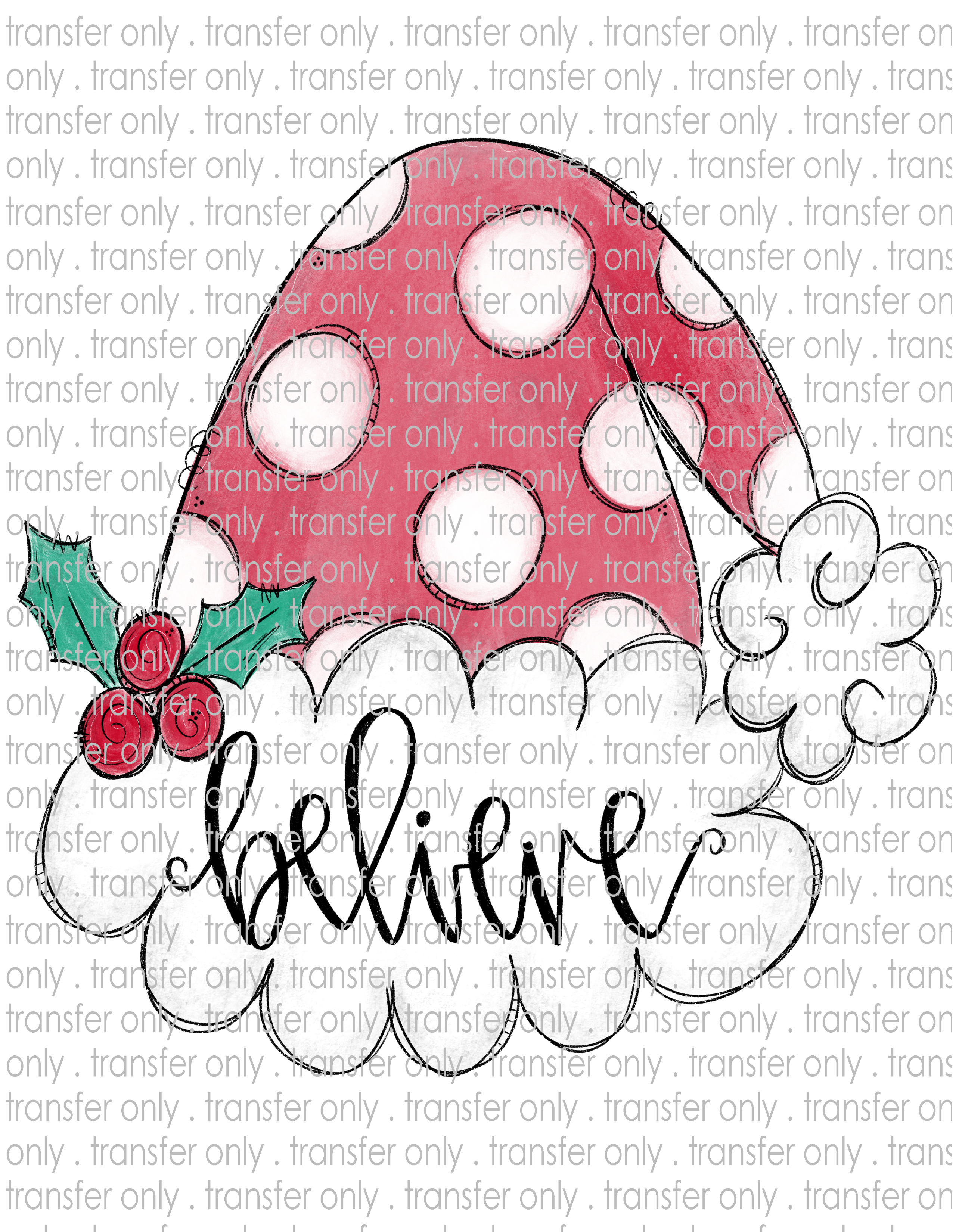 Waterslide, Sublimation Transfers - Christmas