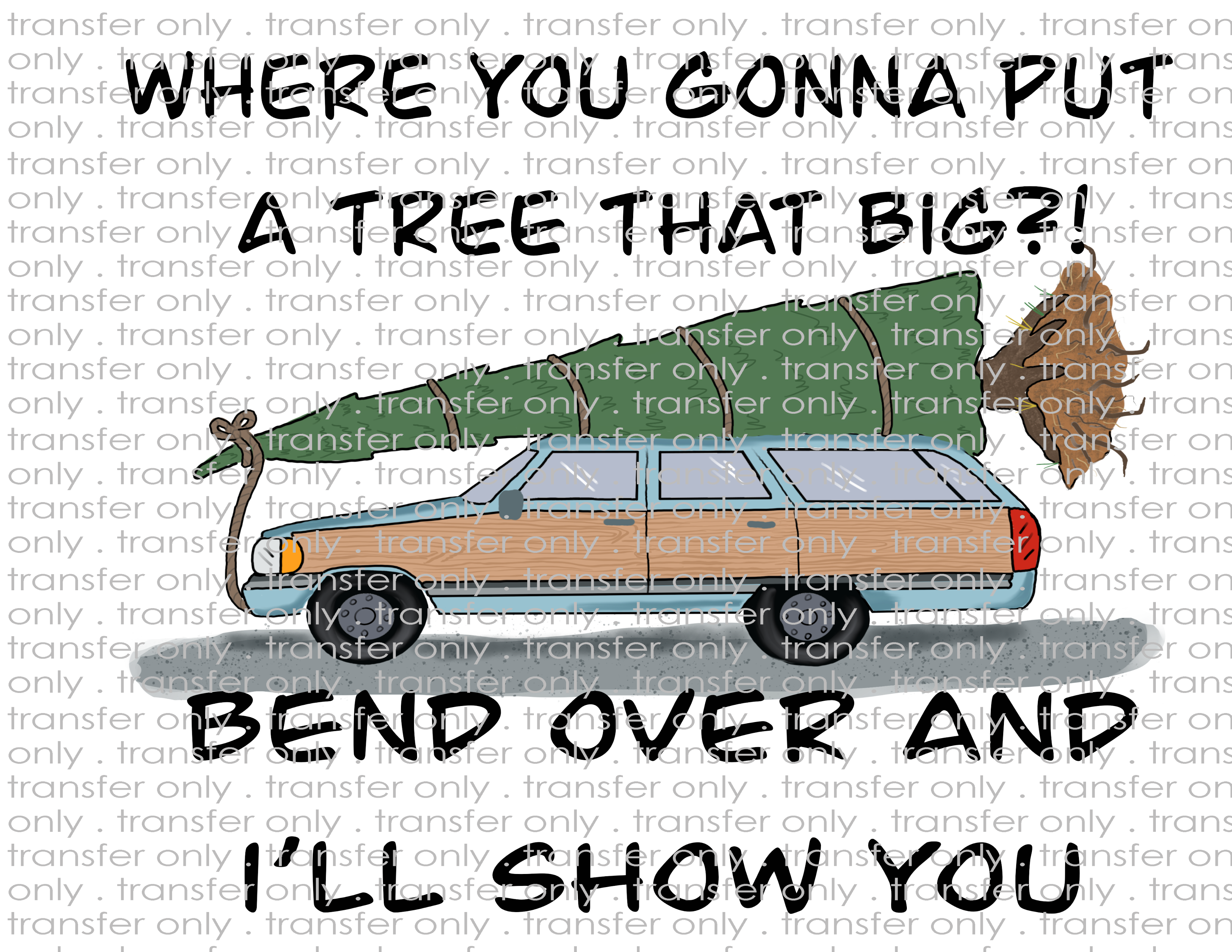 Big Tree - Waterslide, Sublimation Transfers