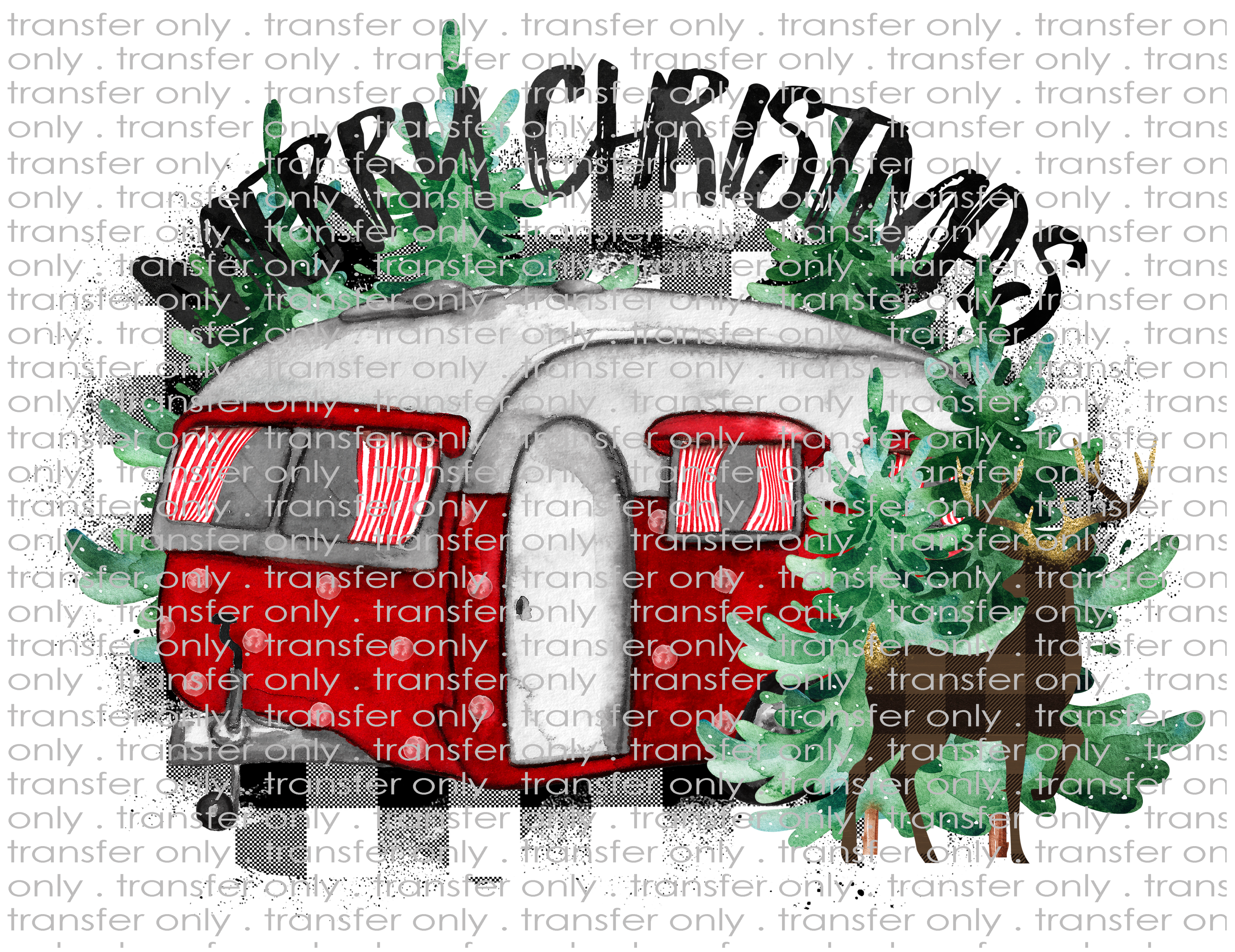 Christmas Camping - Waterslide, Sublimation Transfers