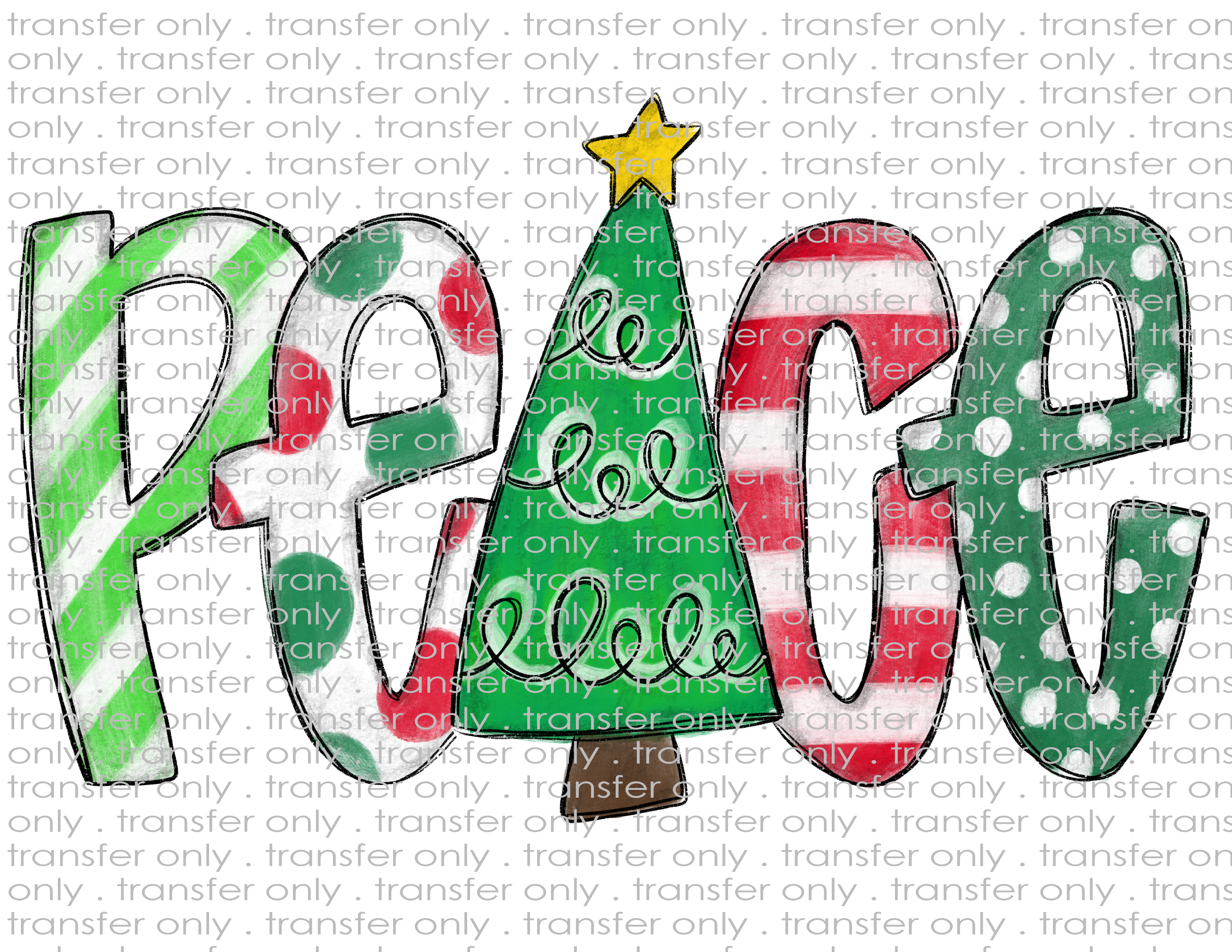 Peace Doodle Word - Waterslide, Sublimation Transfers