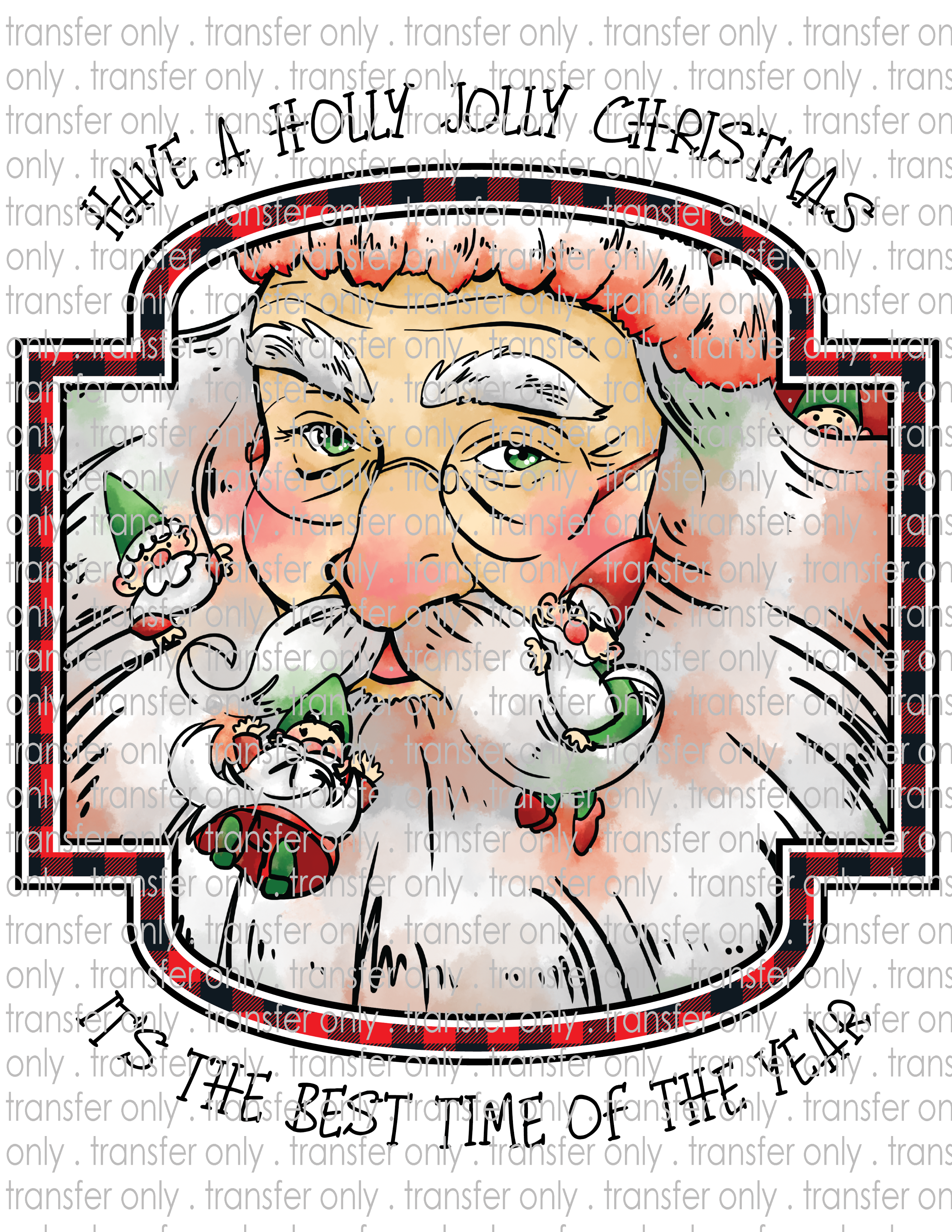 Waterslide, Sublimation Transfers - Christmas