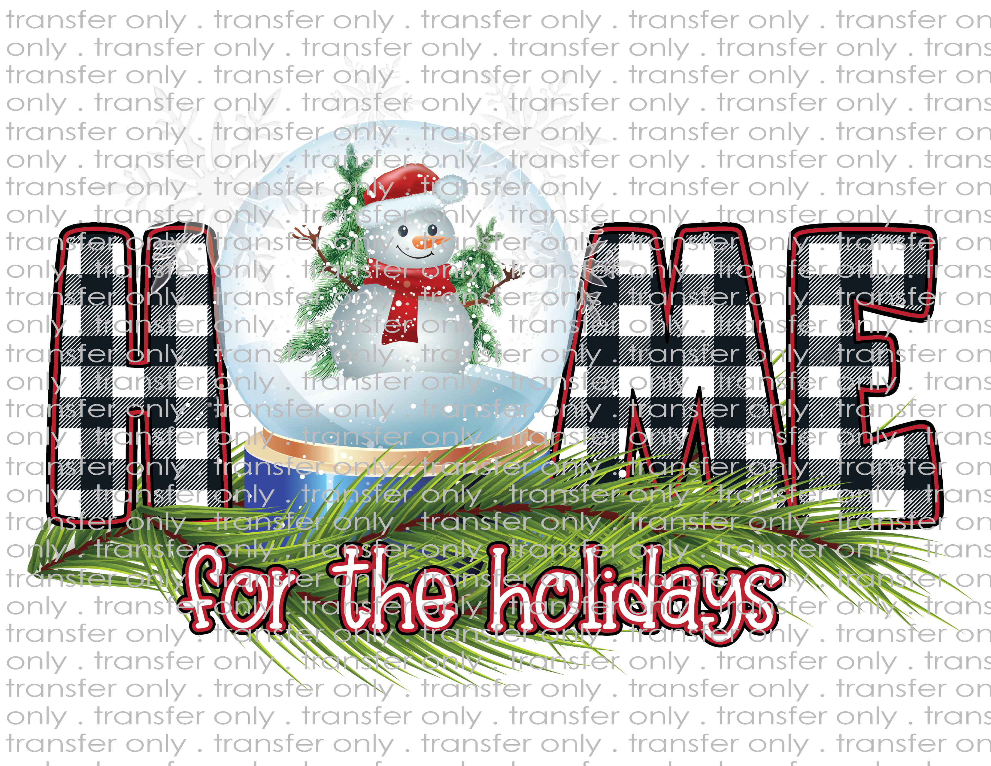 Christmas - Waterslide, Sublimation Transfers