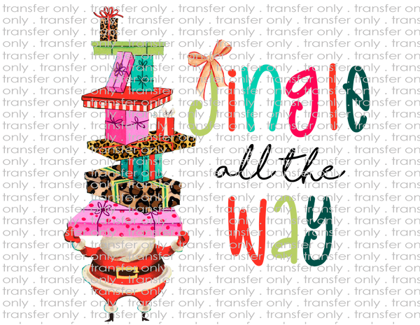 Jingle All the Way - Waterslide, Sublimation Transfers