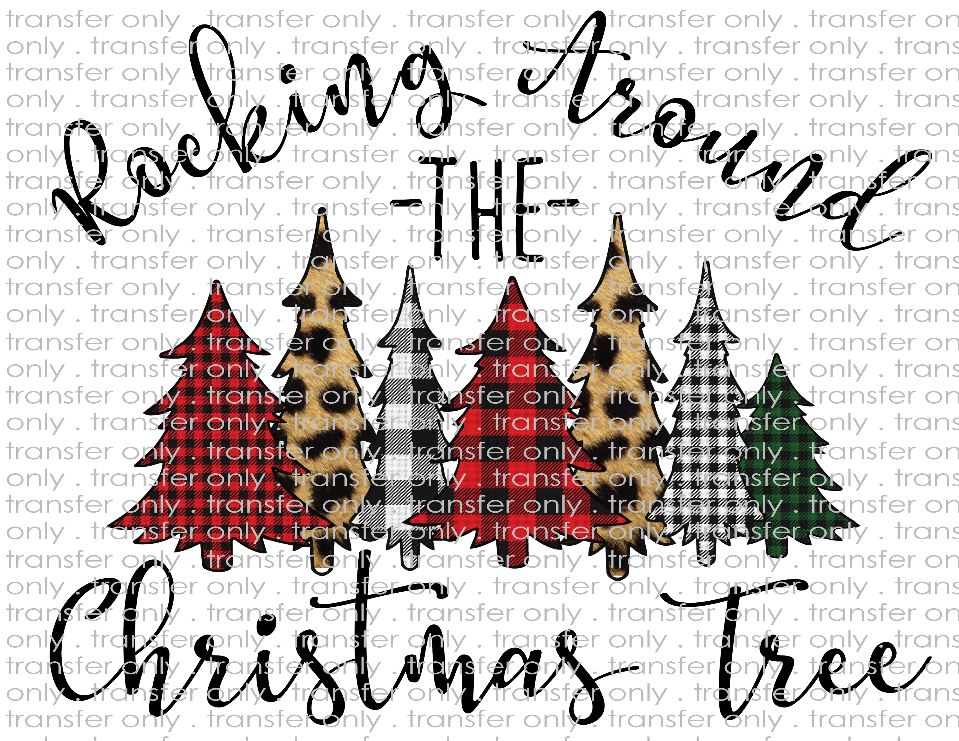 Christmas Tree - Waterslide, Sublimation Transfers