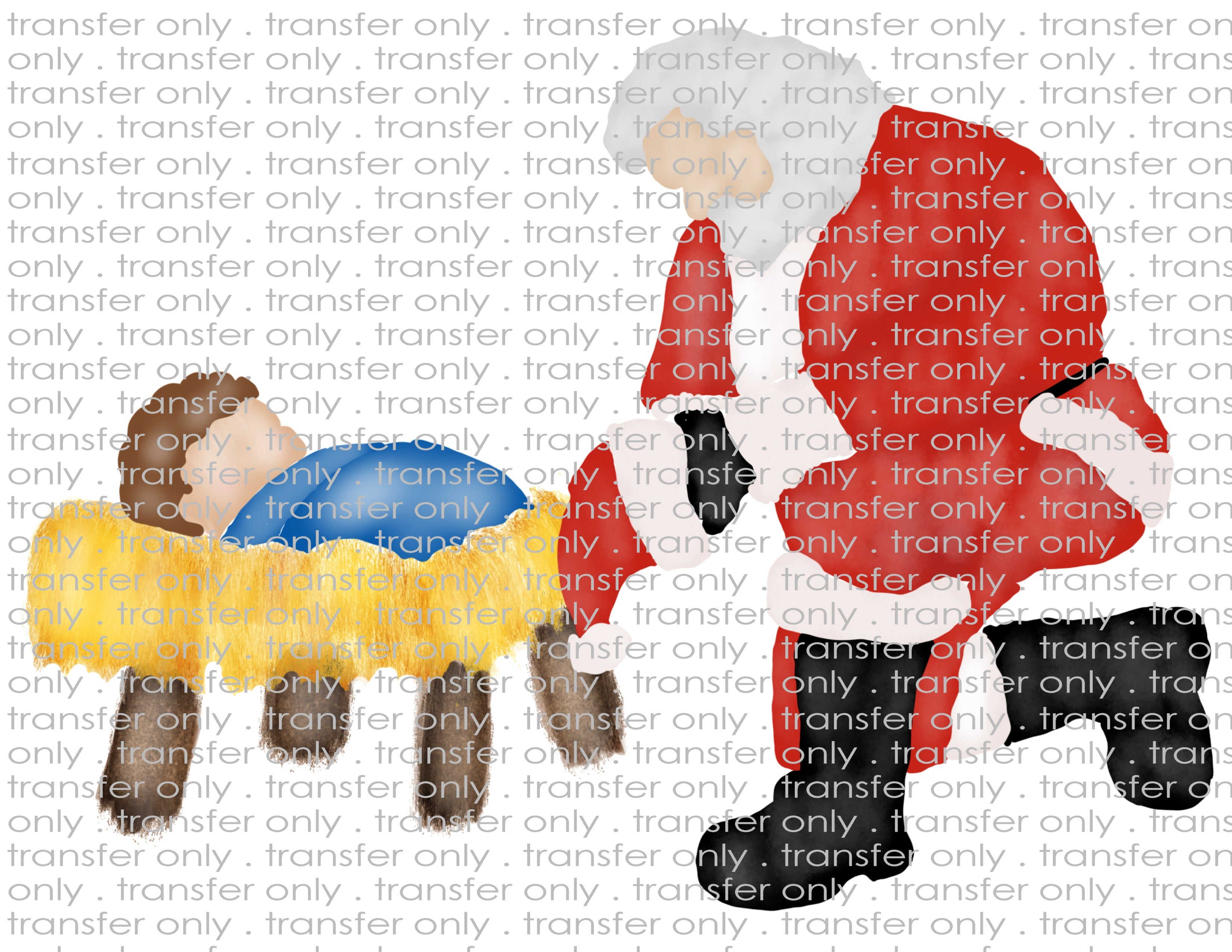 Waterslide, Sublimation Transfers - Christmas