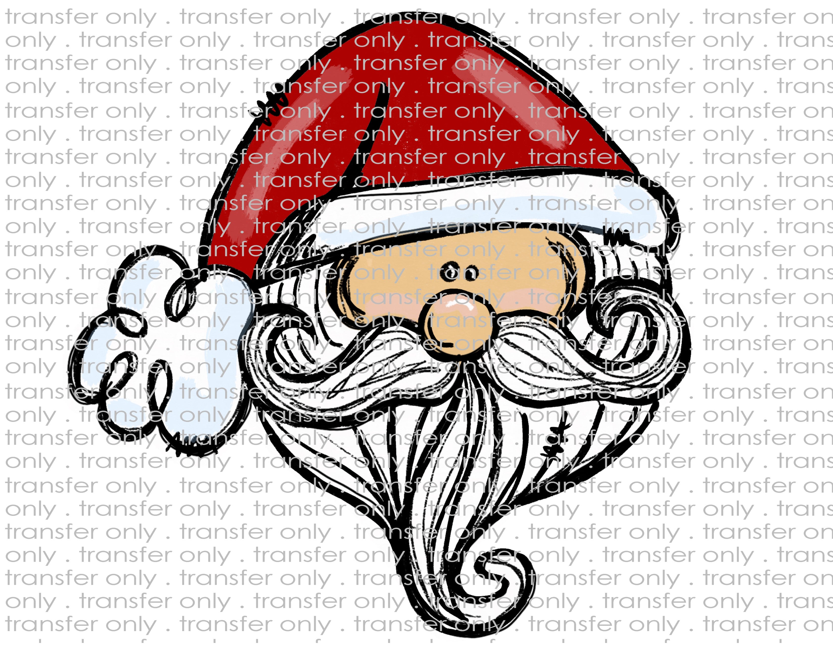 Traditional Santa - Waterslide, Sublimation Transfers