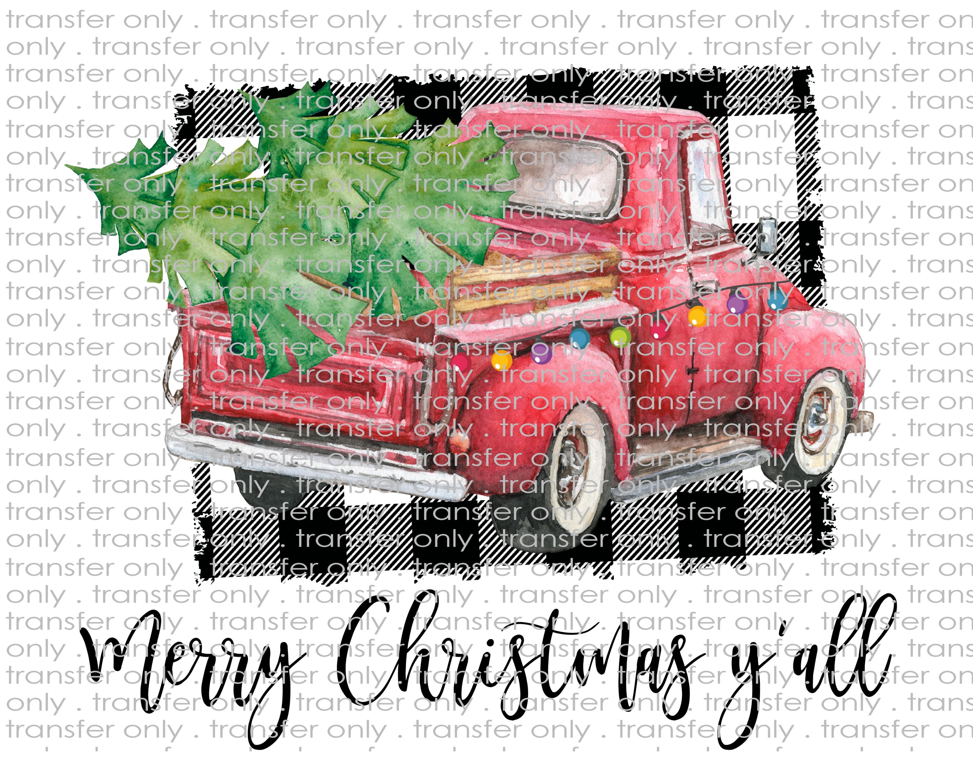 Waterslide, Sublimation Transfers - Christmas