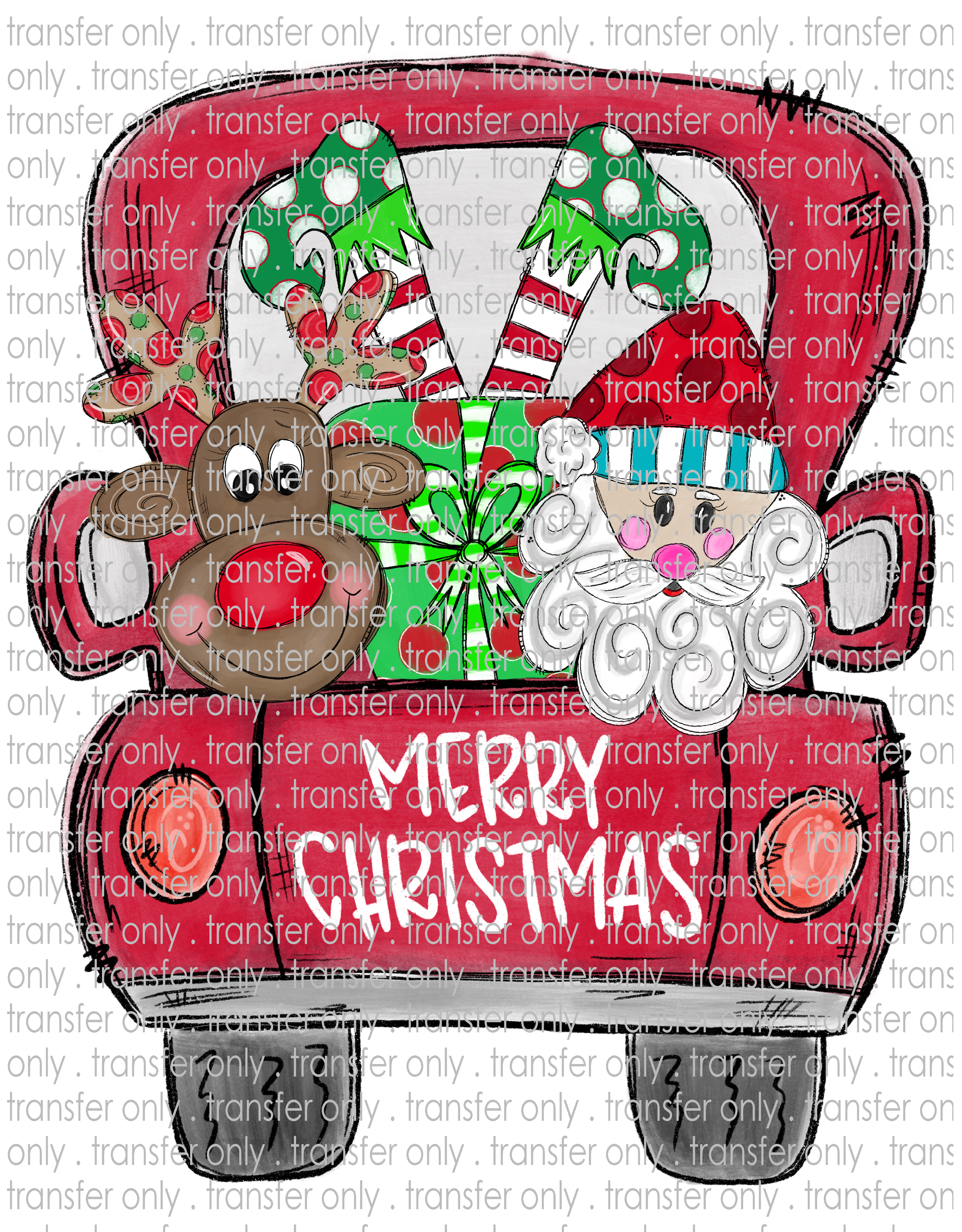 Waterslide, Sublimation Transfers - Christmas