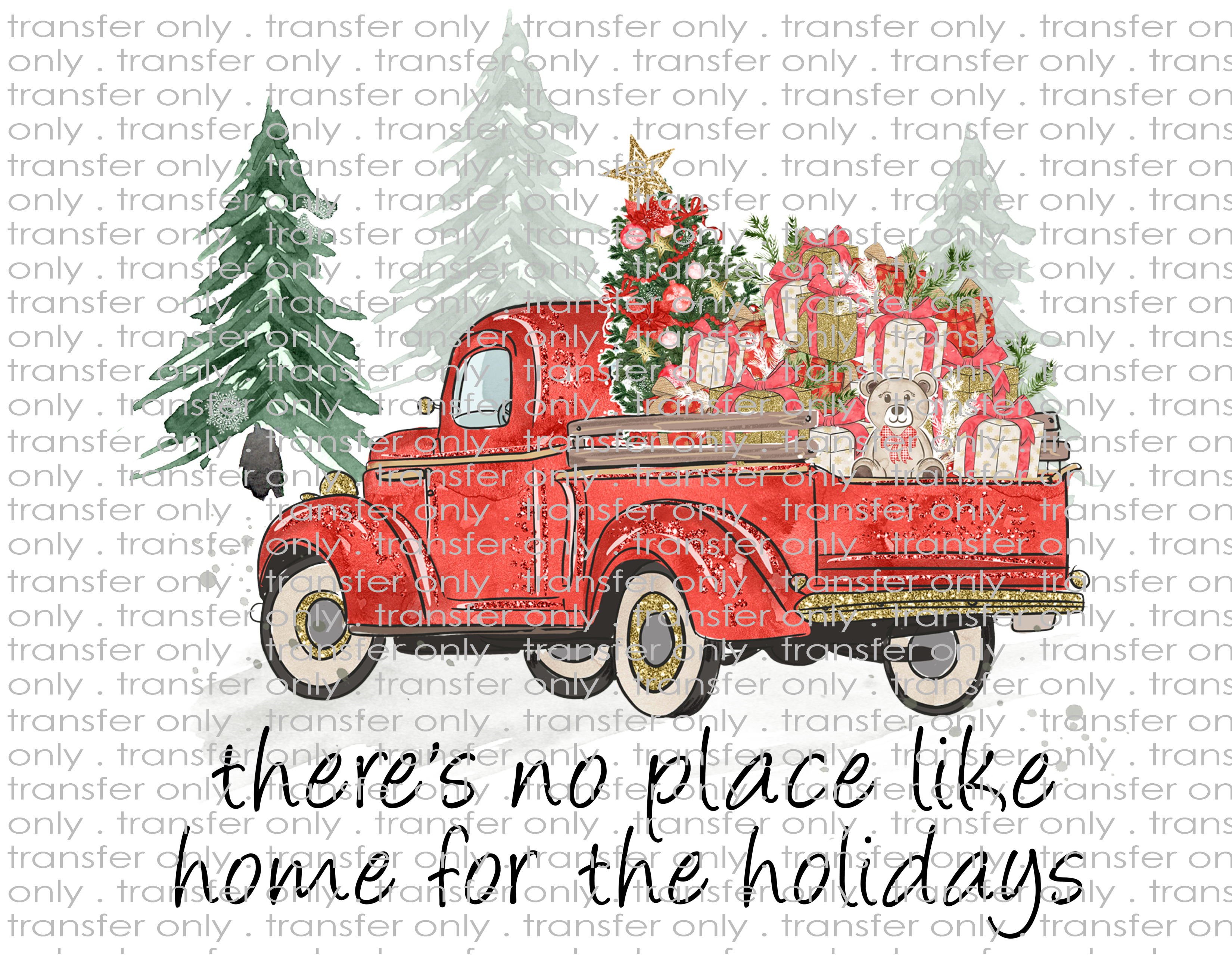 Christmas - Waterslide, Sublimation Transfers