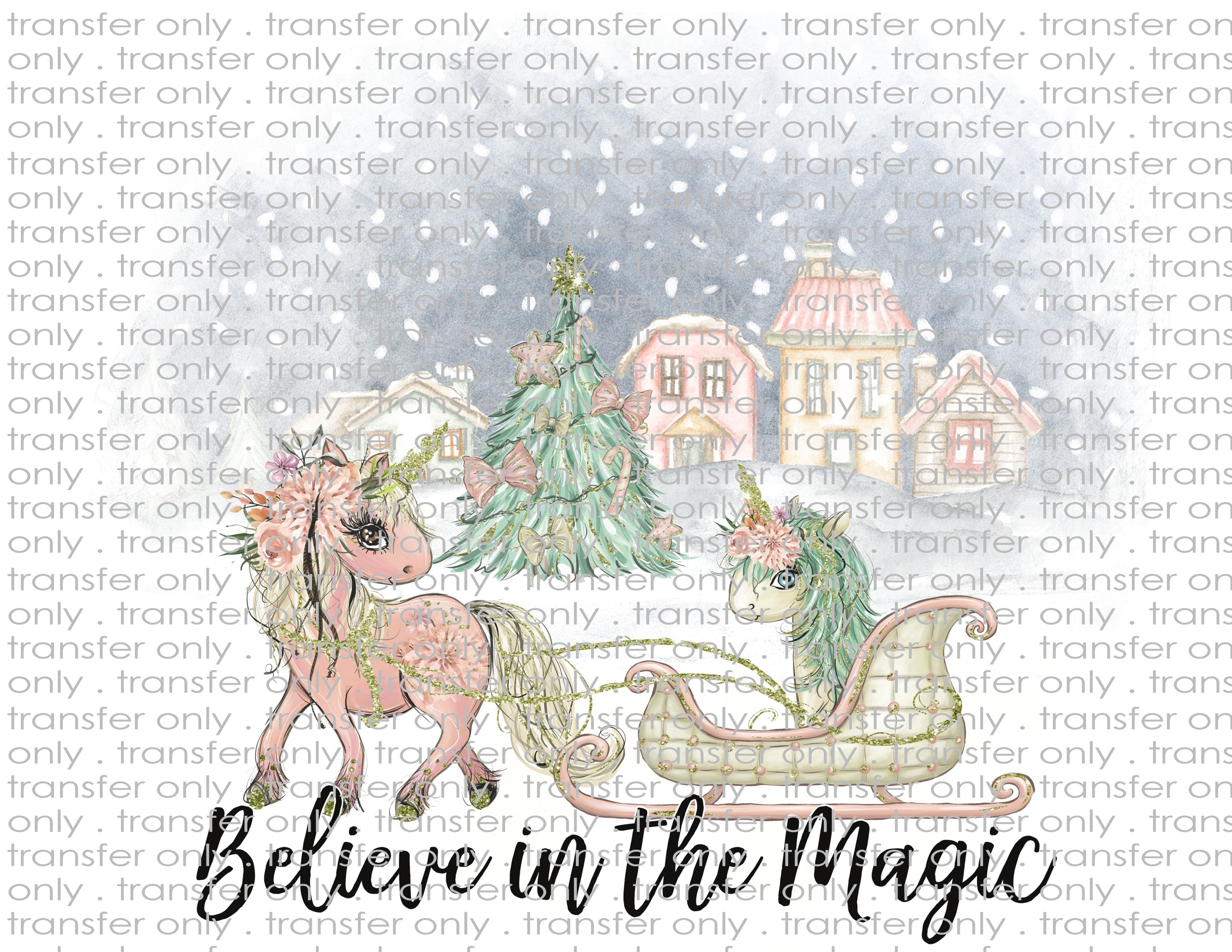 Waterslide, Sublimation Transfers - Kids Christmas