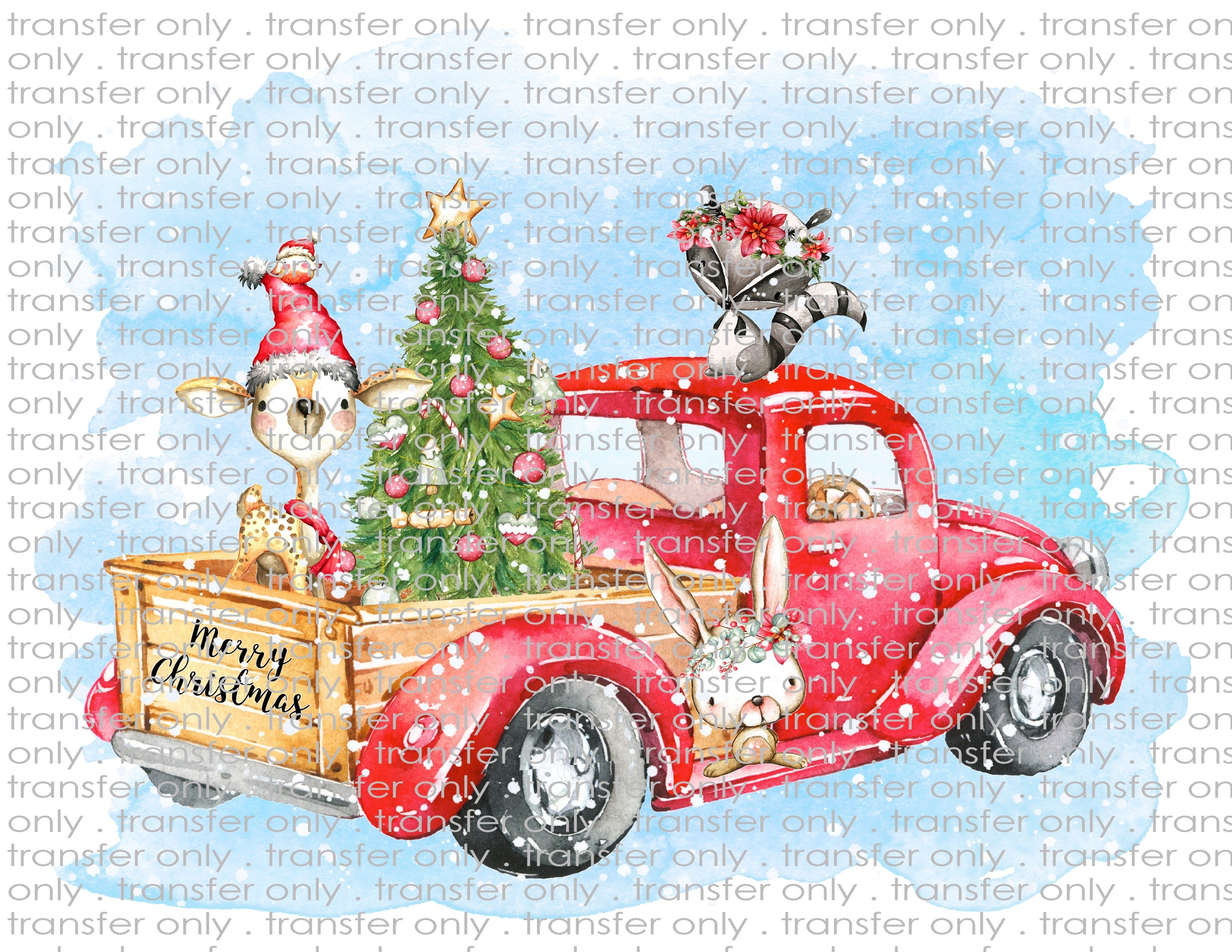 Waterslide, Sublimation Transfers - Kids Christmas