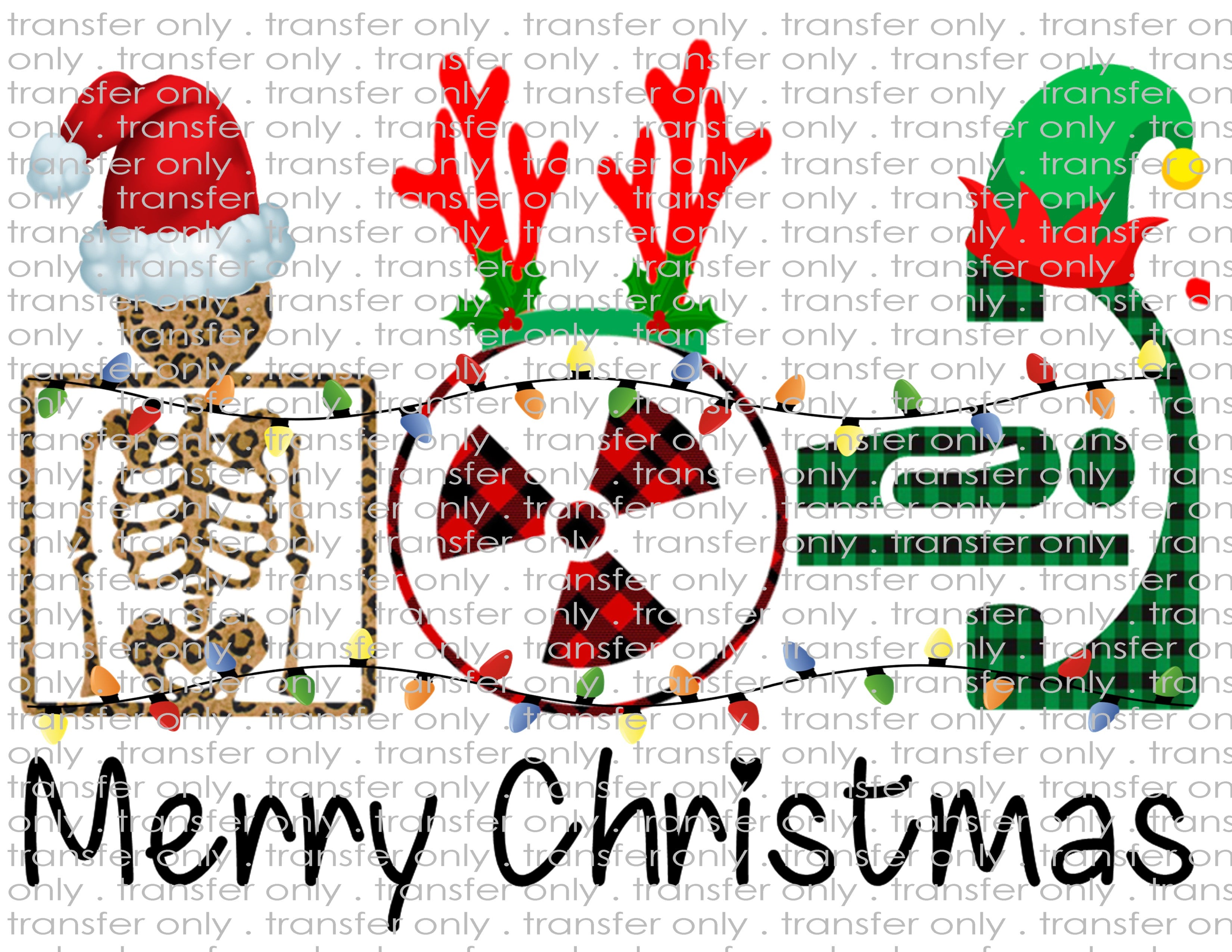 Christmas X Ray Trio - Waterslide, Sublimation