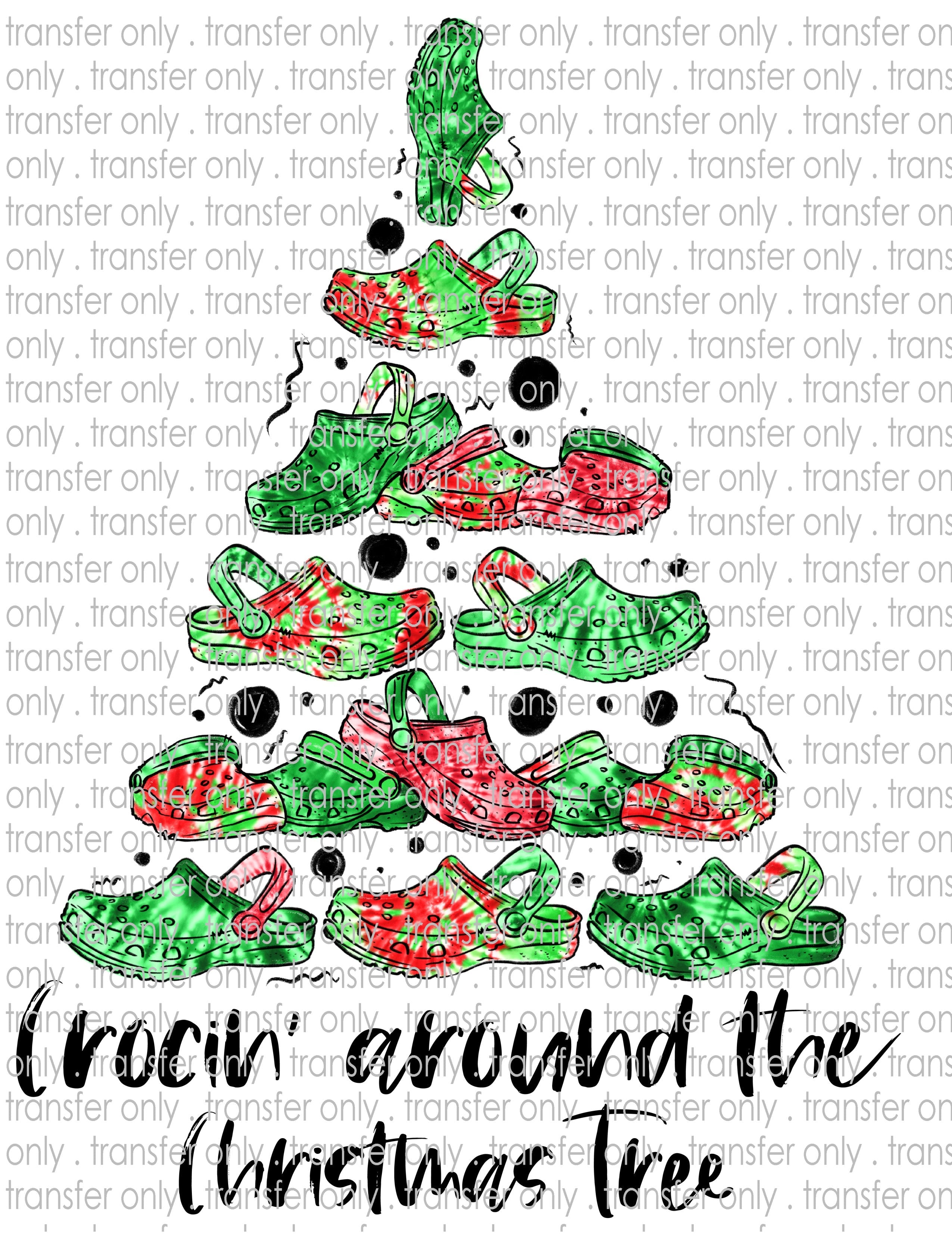 Crocin Around the Tree - Waterslide, Sublimation Transfers