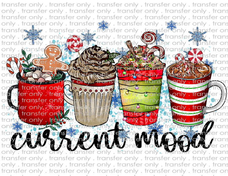 Christmas Coffees - Waterslide, Sublimation Transfers