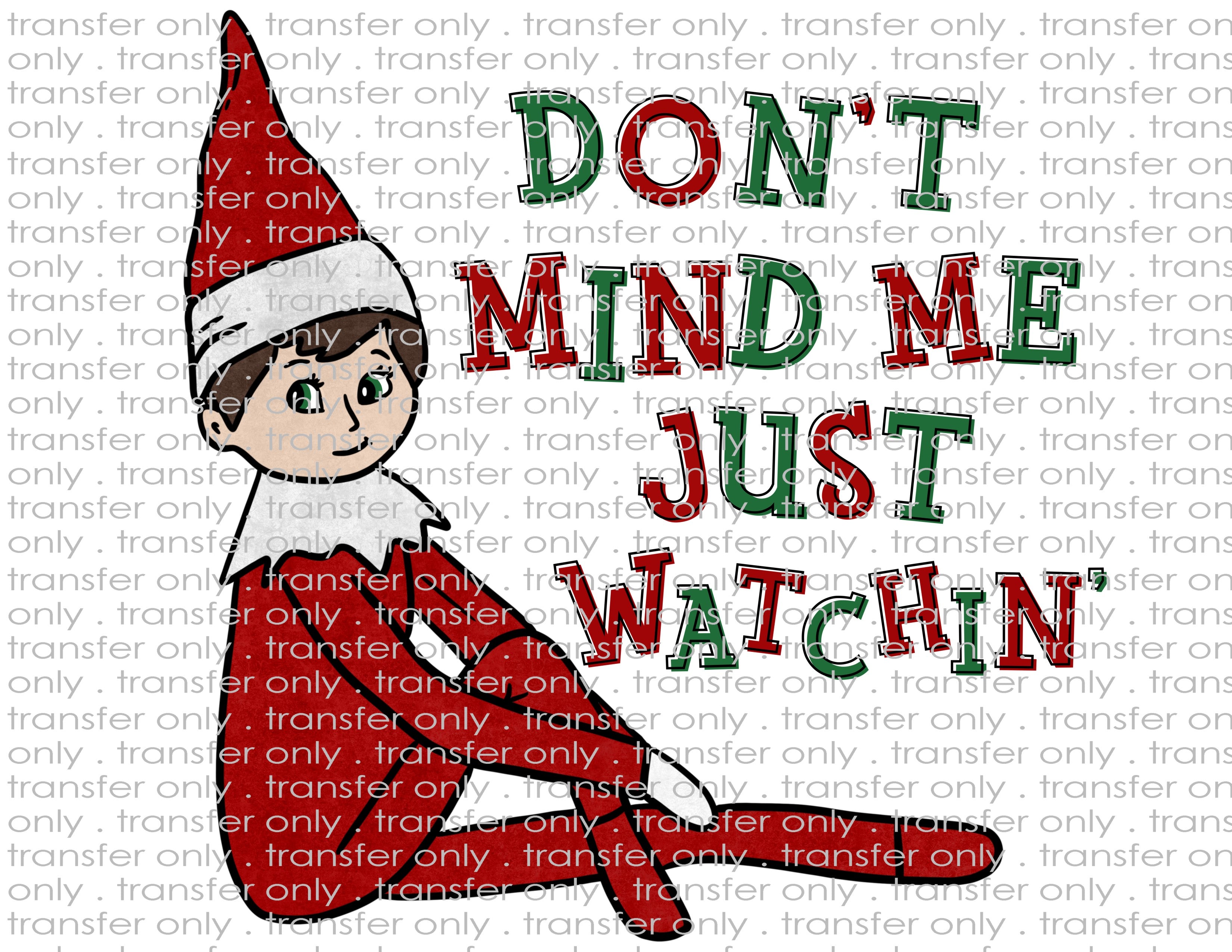 Elf on Shelf - Waterslide, Sublimation Transfers