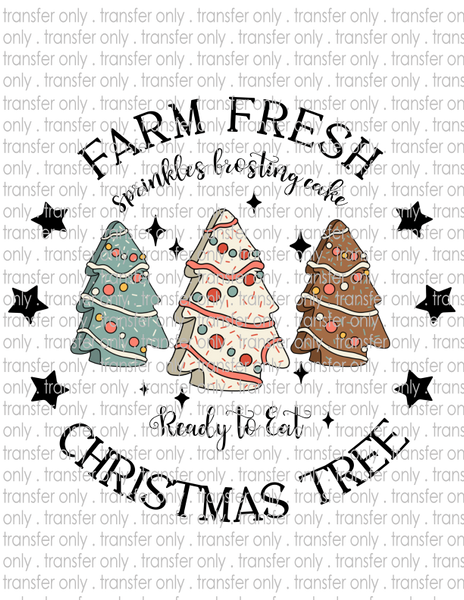 Farm Fresh Christmas Trees - Waterslide, Sublimation Transfers