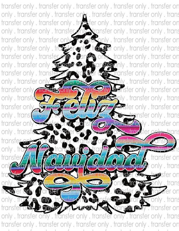 Feliz Navidad - Waterslide, Sublimation Transfers