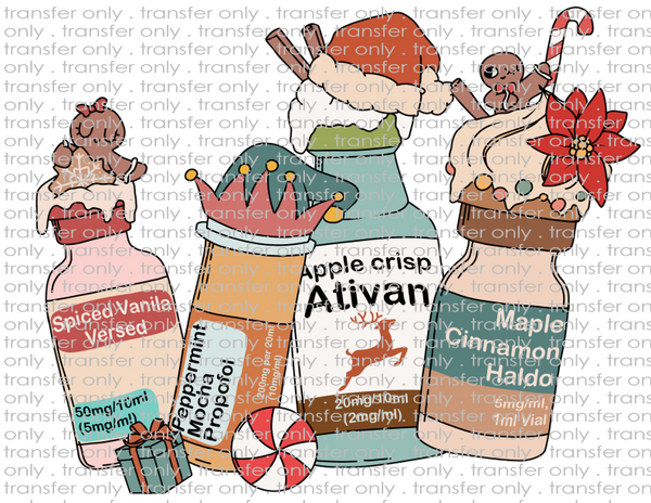 Medications - Waterslide, Sublimation Transfers