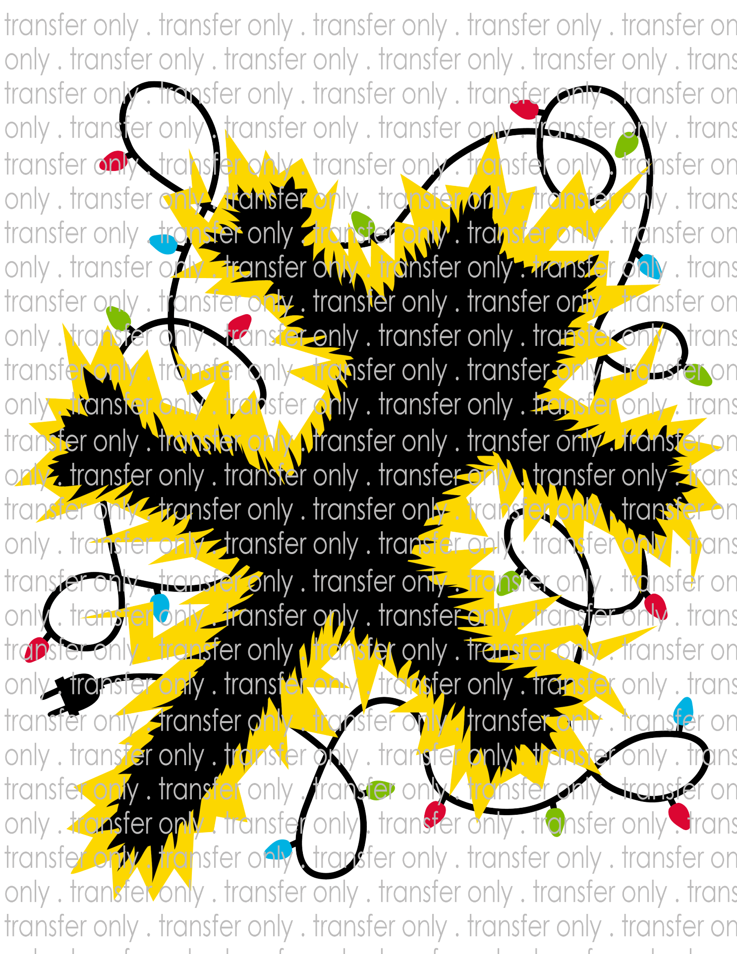 Christmas Movie Fried Cat - Waterslide, Sublimation Transfers