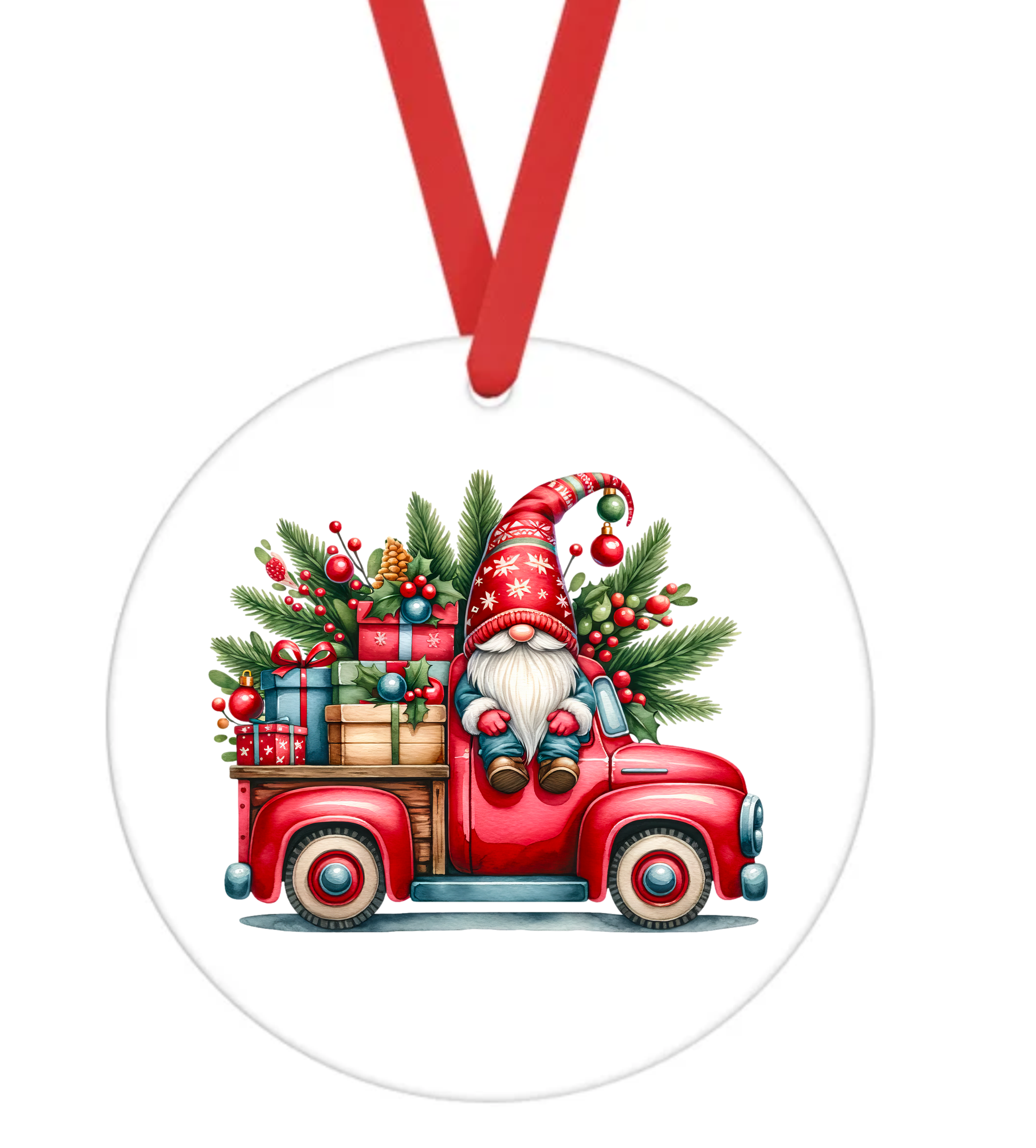 Gnome - Christmas Ornament -  UV DTF Decals