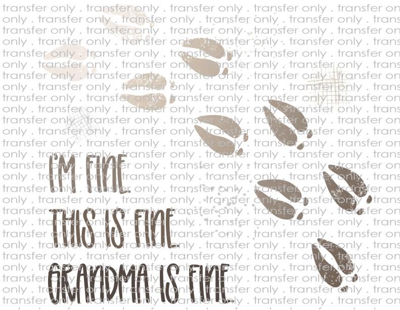 Grandma Got Runned Over By a Reindeer - Waterslide, Sublimation Transfers