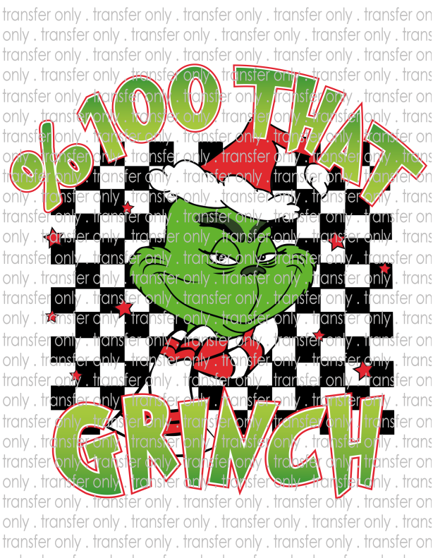 100% That - Waterslide, Sublimation Transfers