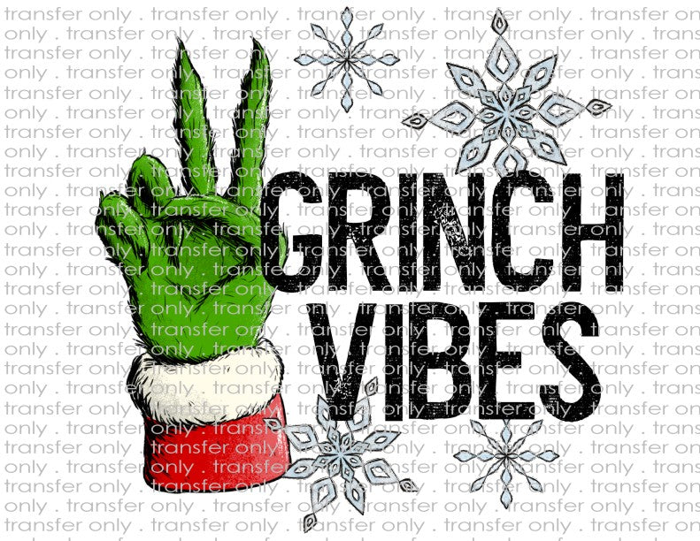 Christmas Vibes - Waterslide, Sublimation Transfers