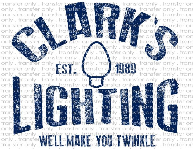 Clark's Lighting Company - Waterslide, Sublimation Transfers