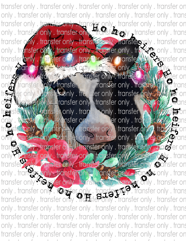 Ho Ho Heifers - Waterslide, Sublimation Transfers