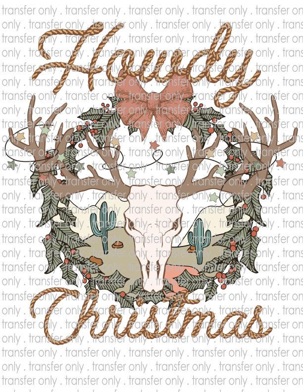 Howdy Christmas - Waterslide, Sublimation Transfers