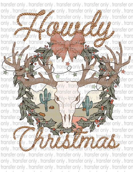 Howdy Christmas - Waterslide, Sublimation Transfers