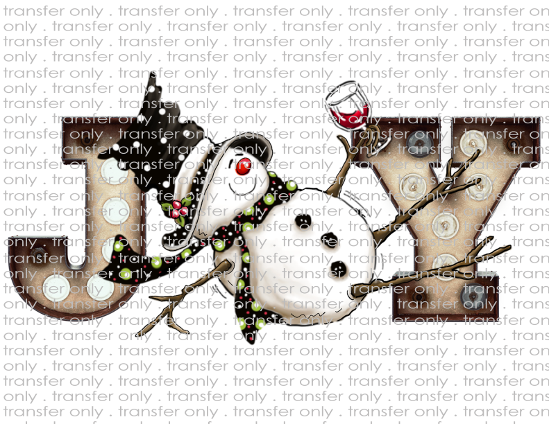 Joy with Wine - Waterslide, Sublimation Transfers