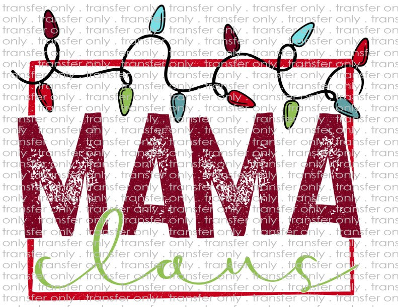 Mama Claus - Waterslide, Sublimation Transfers