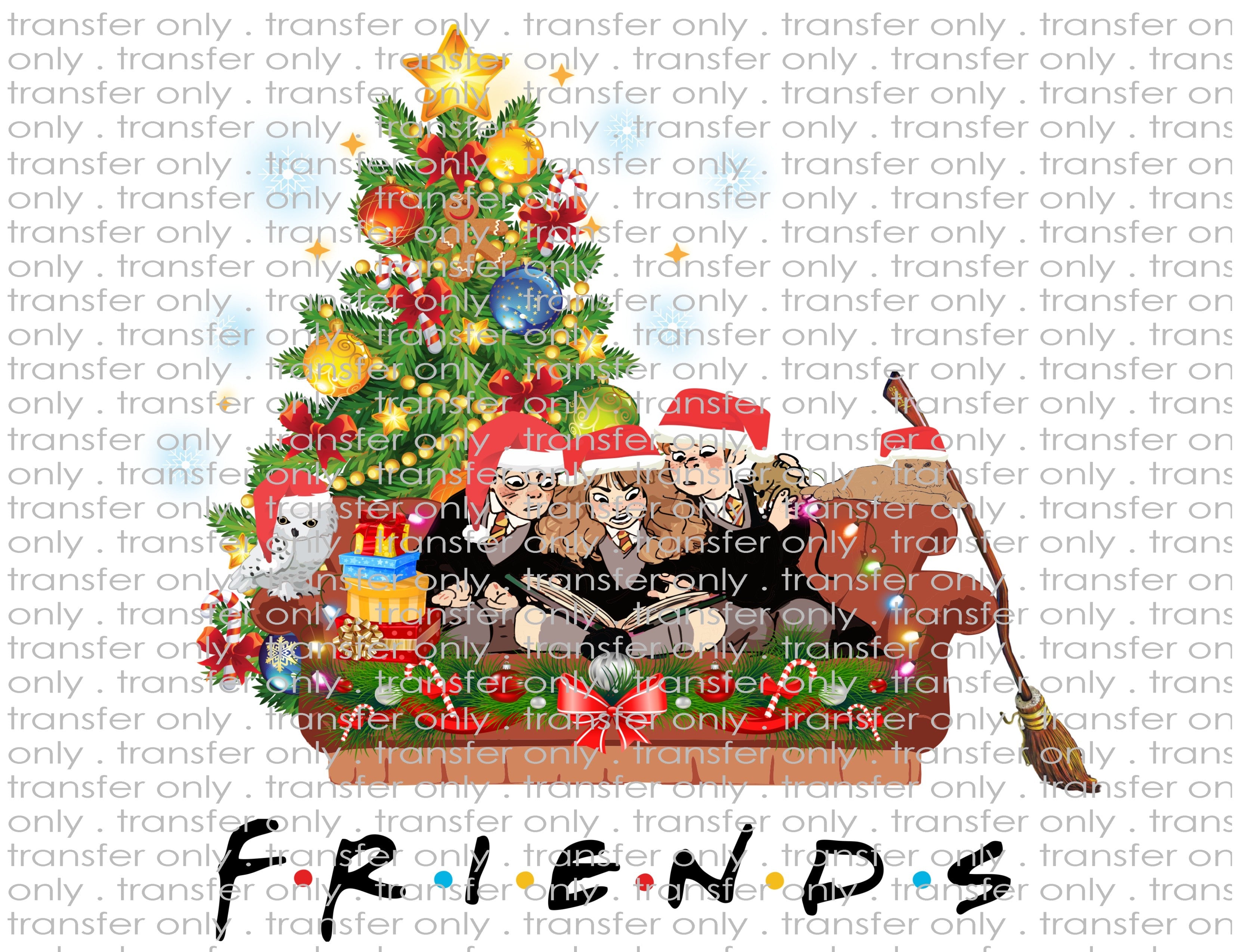 Christmas Friends - Waterslide, Sublimation Transfers