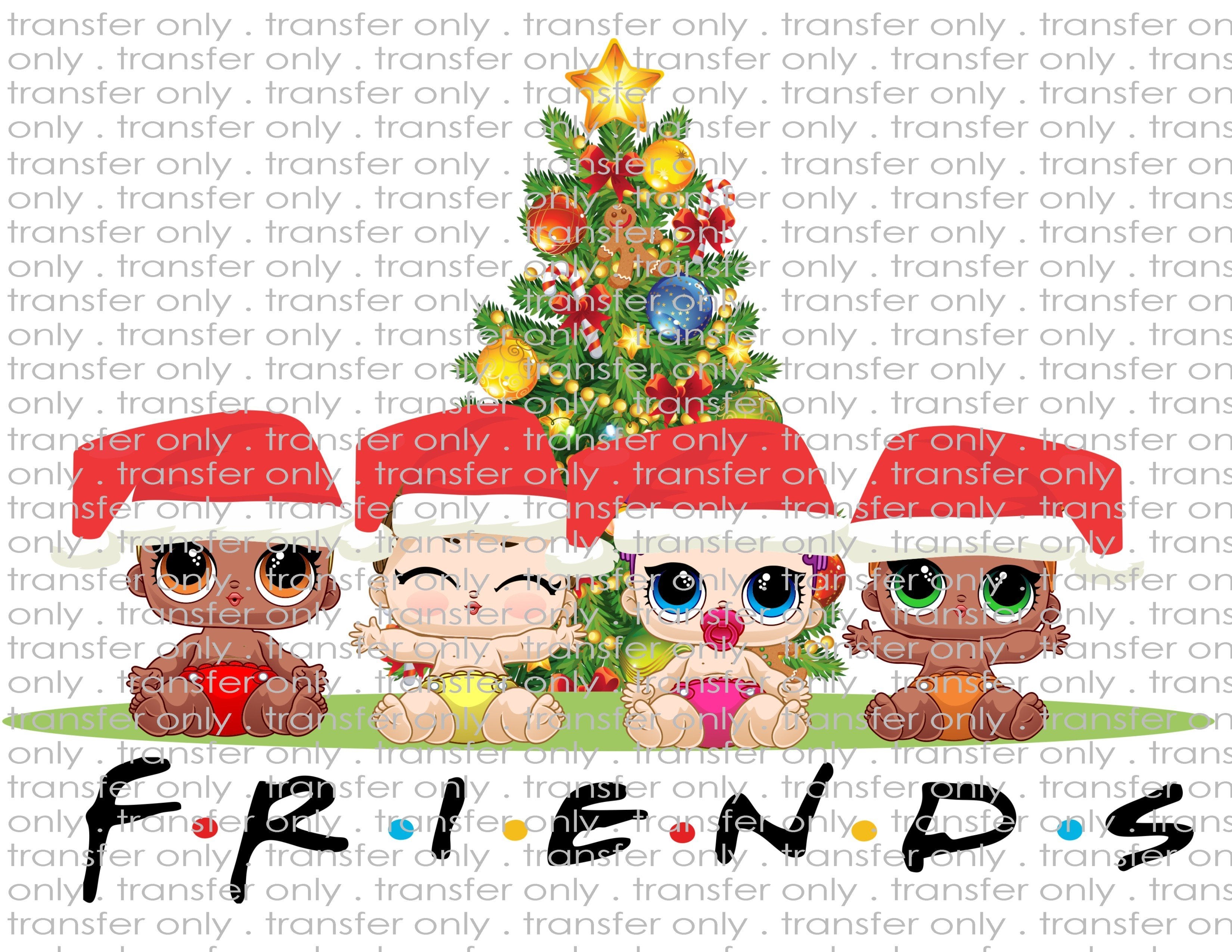 Christmas Friends - Waterslide, Sublimation Transfers