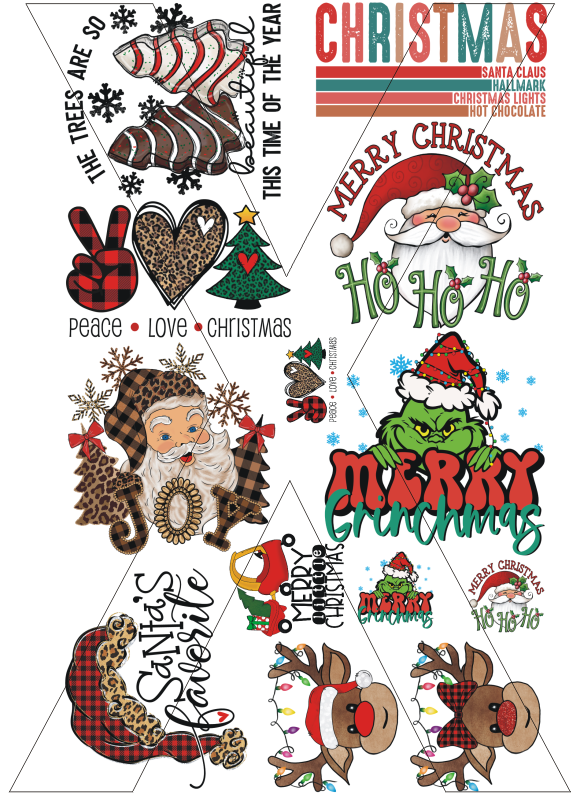 Christmas Gang Sheet - DTF Transfer