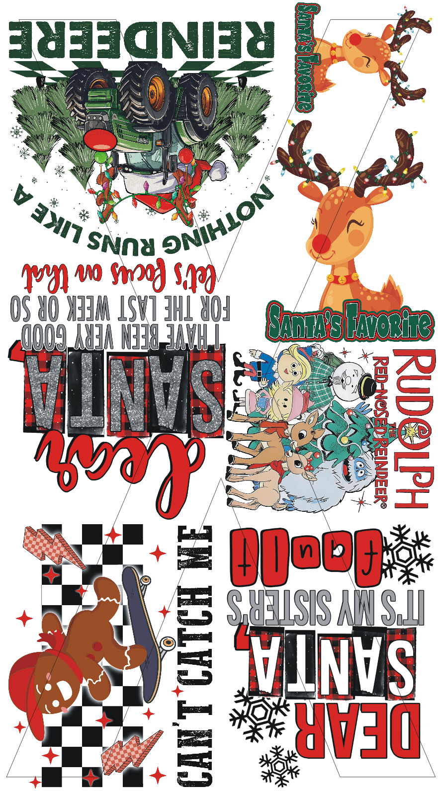 Kids Christmas Gang Sheet - DTF Transfer