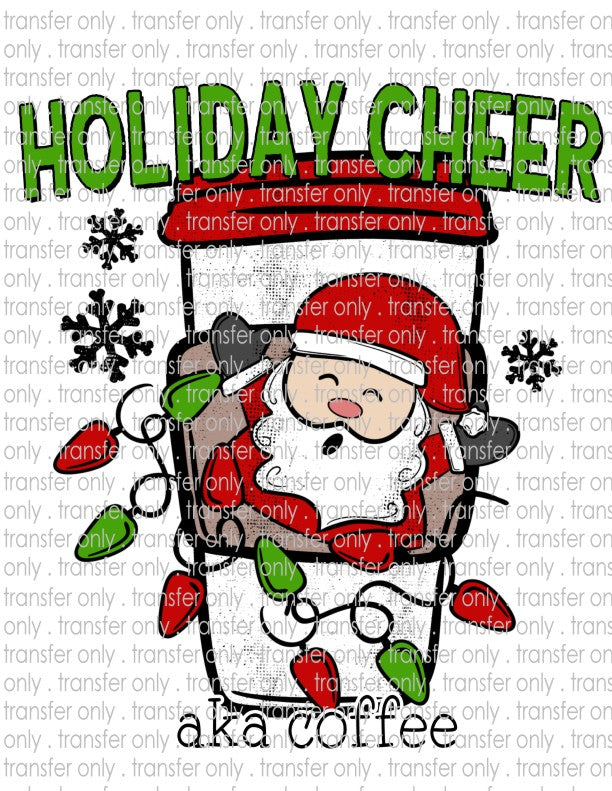 Holiday Cheer aka Coffee - Waterslide, Sublimation Transfers