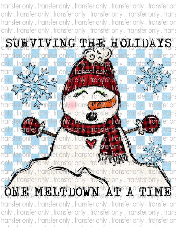 Surviving the Holidays One Meltdown At A Time - Waterslide, Sublimation Transfers