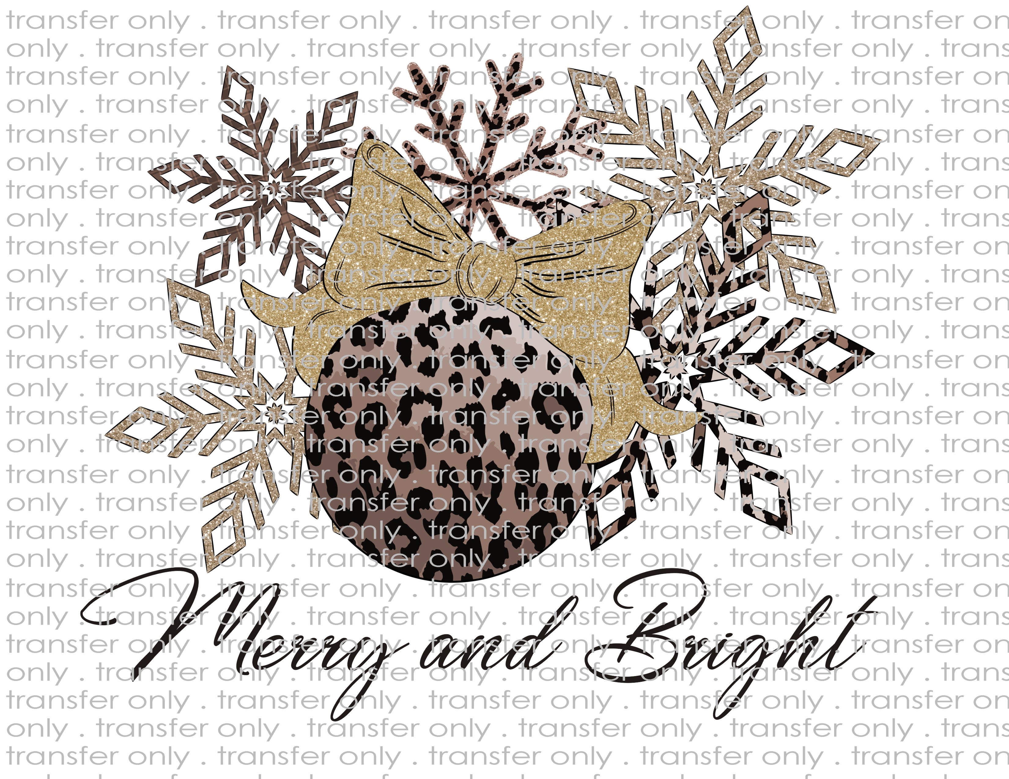 Merry and Bright - Waterslide, Sublimation Transfers