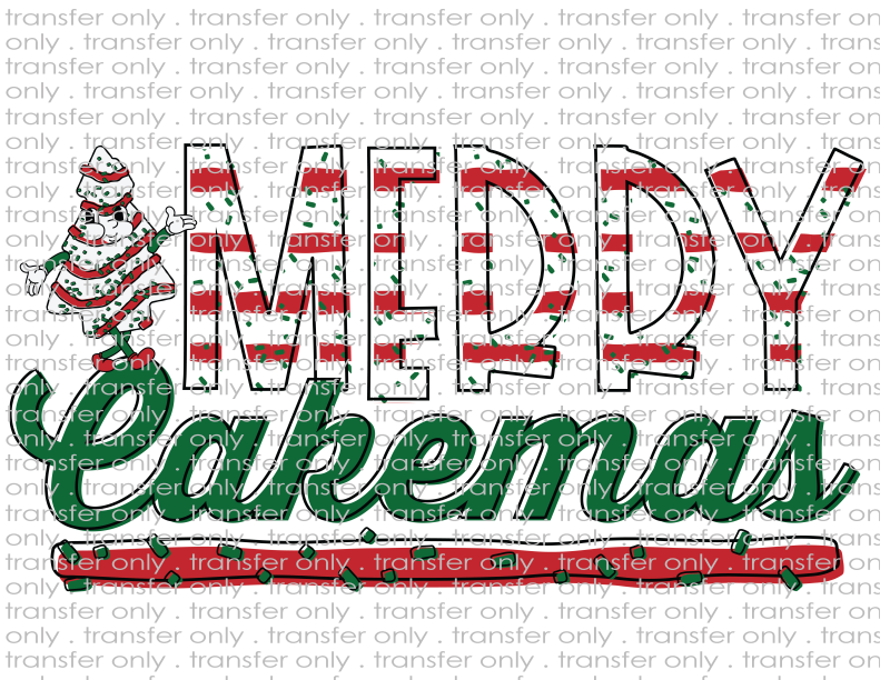 Merry Cakemas - Waterslide, Sublimation Transfers