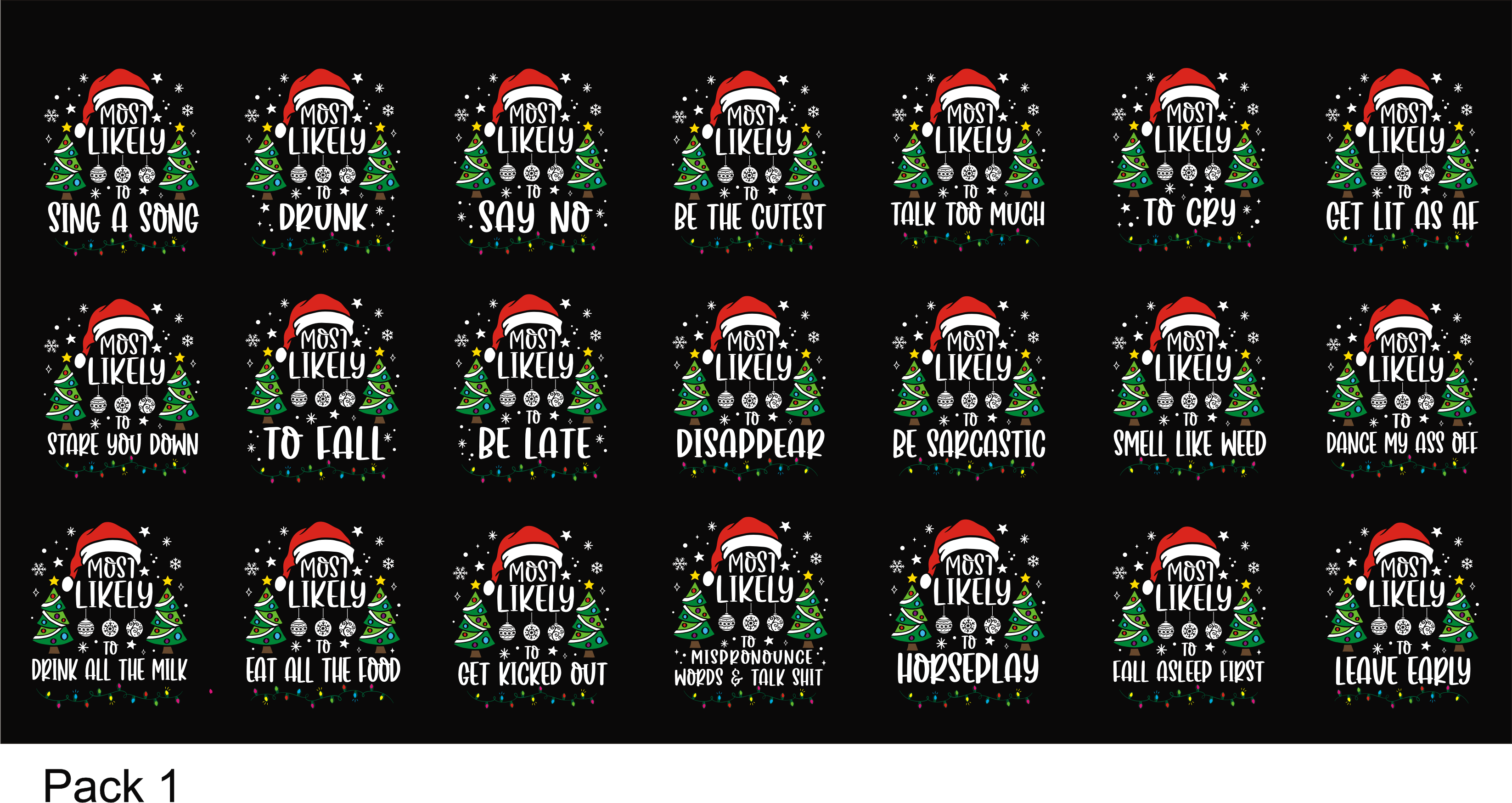 Christmas Party - Most Likely To... - DTF Transfer