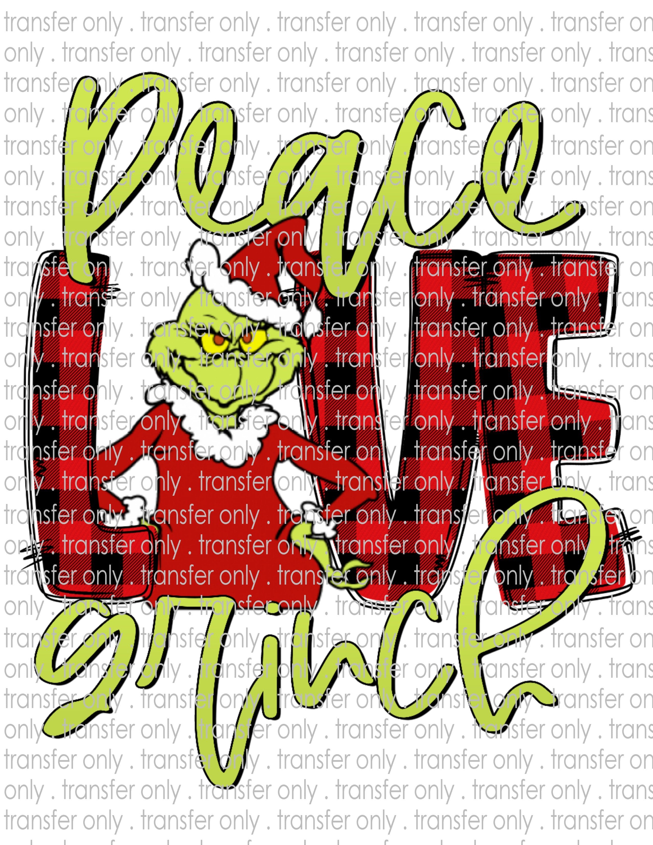 Peace Love - Waterslide, Sublimation Transfers