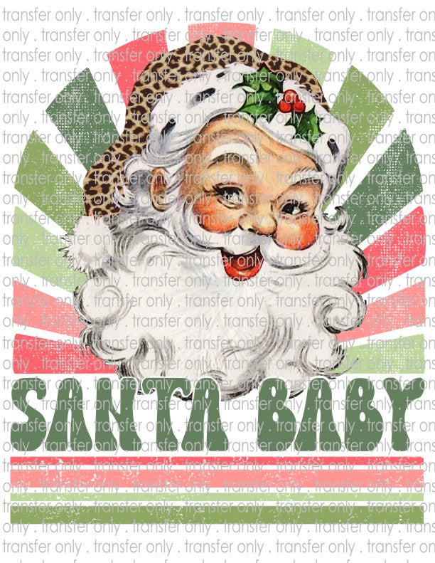 Santa Baby - Waterslide, Sublimation Transfers